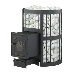 Печь-каменка  чугунная ЛЕГЕНДА  СТАНДАРТ 28 дверца ДТ-4 (14 - 30 м.куб)