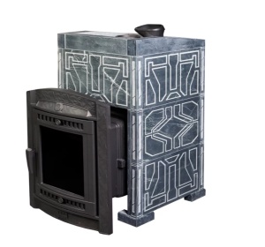 Печь-каменка чугунная АТМОСФЕРА XL дверца со стеклом в облицовке ТАЛЬКОХЛОРИТ УЗОР № 7 (18-26 м.куб) Печь-каменка чугунная АТМОСФЕРА XL дверца со стеклом в облицовке ТАЛЬКОХЛОРИТ УЗОР № 7 (18-26 м.куб)