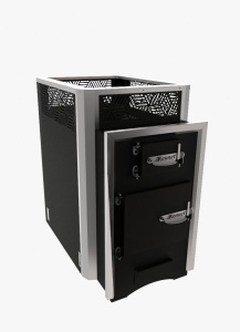 Печь-каменка КЕННЕТ ТУРА 21 конвекционная антрацит (21  м.куб)