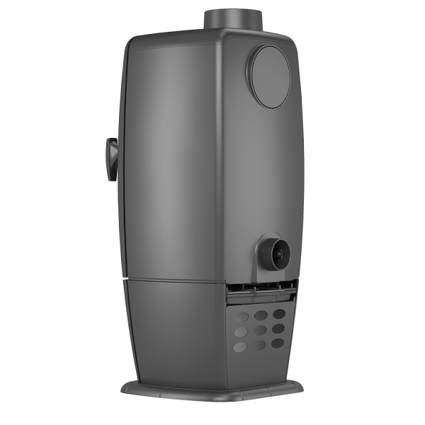 Печь-камин EVEREST S12 чугунная антрацит d = 150 мм (12 кВт)  (2) Печь-камин EVEREST S12 чугунная антрацит d = 150 мм (12 кВт)  (2)