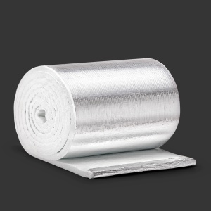 Мат из огнеупорного керамического волокна фольгированное BLANKET 19 х 610 х 9760 мм   ( + 1 260 С )