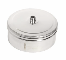 Крышка для сэндвич-тройника d = 200/300 мм с конденсатоотводом ТИС (304 ПРЕМИУМ)