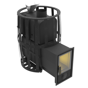 Печь-каменка чугунная ВОЕВОДА 15 дверца Д-2 закрытая каменка сетч.кожух d = 115 мм (6 - 15 м.куб) Печь-каменка чугунная ВОЕВОДА 15 дверца Д-2 закрытая каменка сетч.кожух d = 115 мм (6 - 15 м.куб)