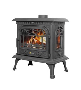 Печь-камин ЧУГУННЫЙ HR-15P  антрацит 15 кВт (250 м.куб) Печь-камин ЧУГУННЫЙ HR-15P  антрацит 15 кВт (250 м.куб)