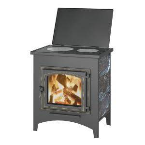 Печь-камин ВЕЗУВИЙ ПК-04 дверца 240 С ЧУГУННОЙ ПЛИТОЙ  амфиболит 12 кВт (200 м.куб) Печь-камин ВЕЗУВИЙ ПК-04 дверца 240 С ЧУГУННОЙ ПЛИТОЙ  амфиболит 12 кВт (200 м.куб)