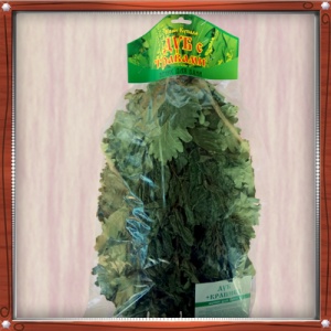 Веник Экстра из КАВКАЗСКОГО ДУБА с крапивой в индивидуальной упаковке