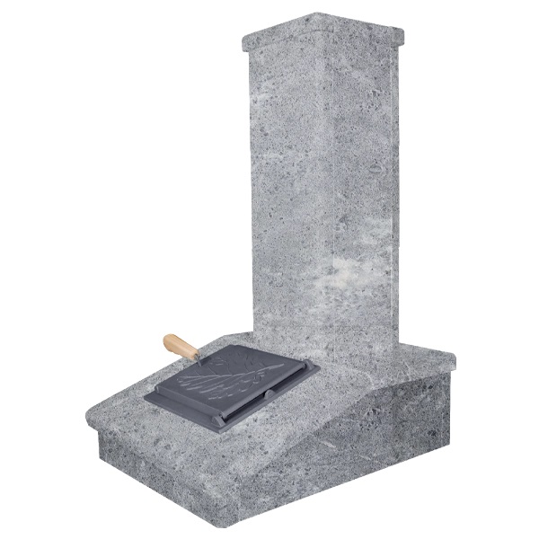 Облицовка на трубу для печей ГРОМ 40  ПРЕЗИДЕНТ ТАЛЬКОХЛОРИТ (150*790)  (3 яруса) под шибер