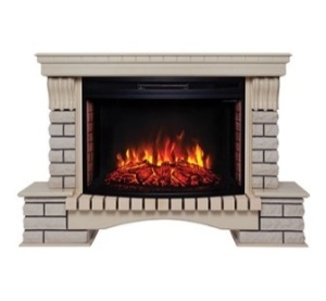 Портал Country 33 WT белый дуб (WT-614) для электроочага с 33 диагональю