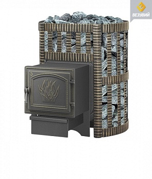 Печь-каменка  чугунная ЛЕГЕНДА КОВКА 12 дверца 261 (6 - 14 м.куб)